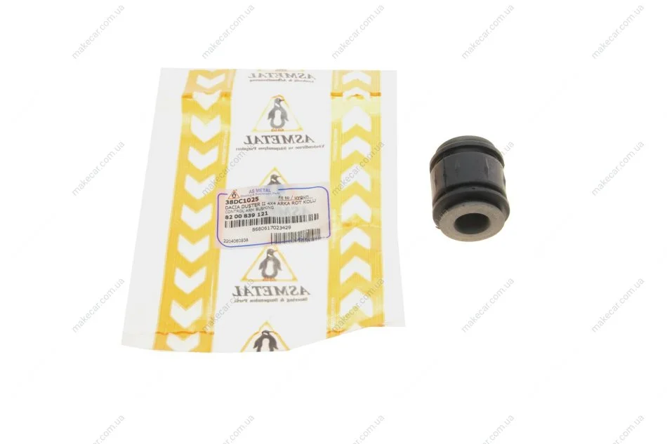 <strong>Сайлентблок важеля задн. Duster 4х4 1,5/1,6 dCi 10- ASMETAL 38DC1025 (фото 1)</strong>