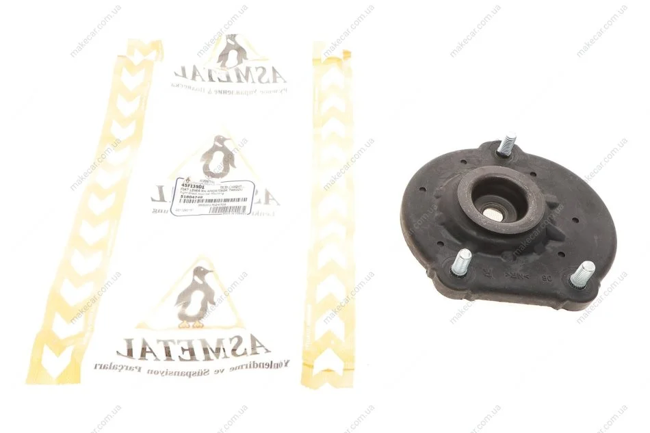 <strong>Опора амортизатора Fiorino/Nemo/Bipper 07- Пр. (без підшипника) ASMETAL 45FI3501 (фото 1)</strong>