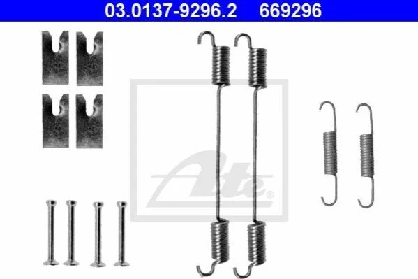 <strong>Комплектуючі для гальмівних колодок ATE 03.0137-9296.2 (фото 1)</strong>