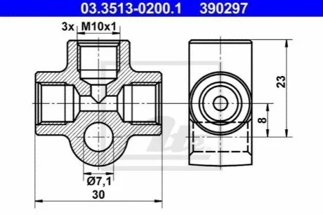 Розподілювач для ATE 03351302001 фото товару