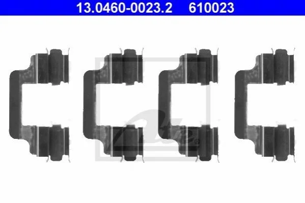 <strong>Пружинки для гальмівних колодок (к-кт 4шт) ATE 13.0460-0023.2 (фото 1)</strong>