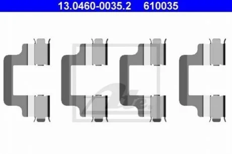 К/т монтажний колодок для Volkswagen, Audi, Skoda, Seat ATE 13.0460-0035.2 фото товару