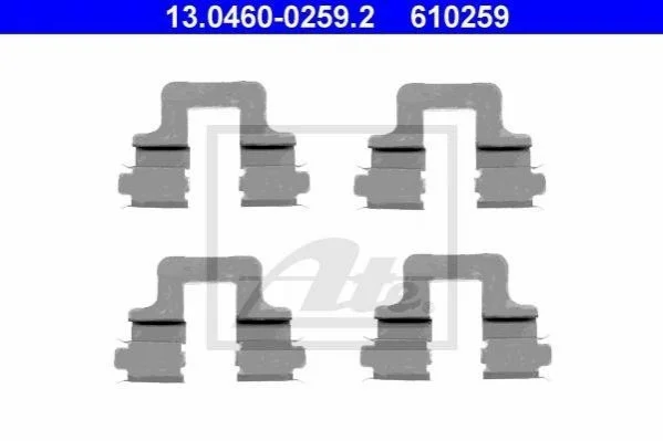 <strong>Комплектуючі для гальмівних колодок ATE 13.0460-0259.2 (фото 1)</strong>