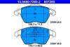 Колодки тормозные дисковые, к-кт VW BEETLE 11- ATE 13046072852 (фото 1)