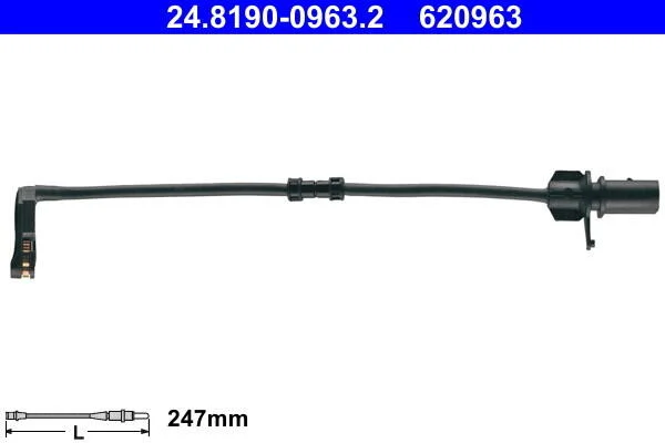 <strong>Датчик зносу,гальм.колодки ATE 24819009632 (фото 1)</strong>