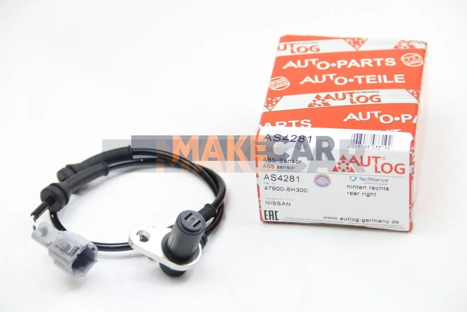 <strong>Датчик ABS NISSAN X-TRAIL (T30) 01-13 зад. Пр AUTLOG AS4281 (фото 1)</strong>