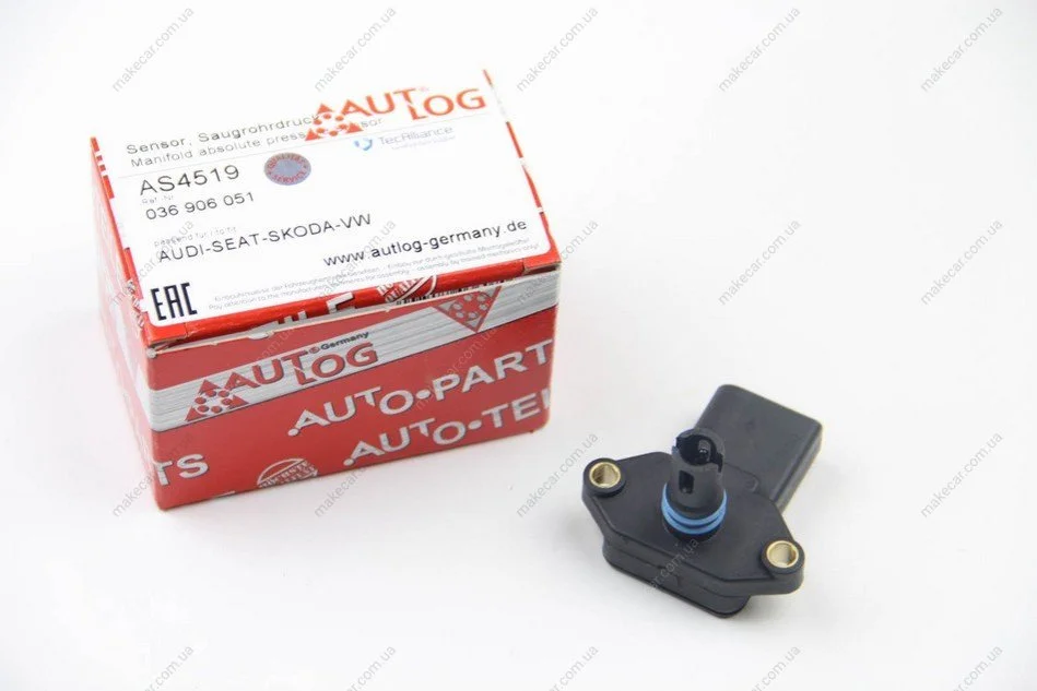 <strong>Датчик тиску наддуву (4 конт.) VW Caddy II/Golf IV/Skoda Fabia 1.4/1.6 92-09 AUTLOG AS4519 (фото 1)</strong>