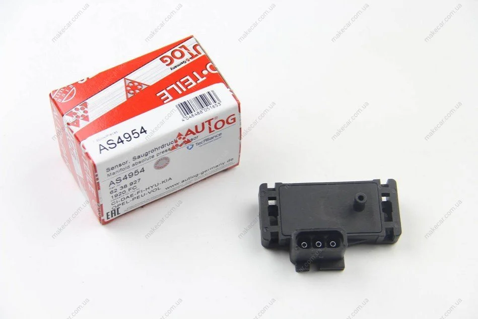 <strong>Датчик тиску наддуву (3 конт.) LANOS/NUBIRA/CITROEN C5 1.2-4.0 79- AUTLOG AS4954 (фото 1)</strong>