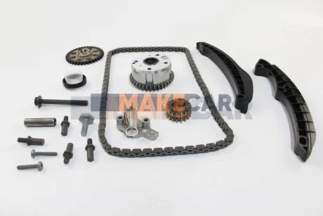 Ланцюг приводу ГРМ (к-кт) VAG 1.4TSI (+VVT) 07- (Ланцюг+натягувачі Borg Warner) для AUTLOG KT1004 фото товару