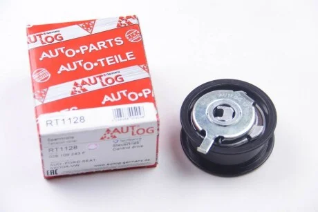 Ролік натяж. ГРМ 1.7/1.9 D/TDI Caddy II/Golf III/Passat B3/B4/Sharan/T4 для Volkswagen, Seat, Audi, Ford AUTLOG RT1128 фото товару