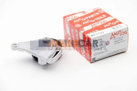 Ролік ручейковий 1.9TDI/1.6/1.8/2.0 Passat B4/B5/A4/A6 (натяжний) для Audi, Volkswagen, Skoda AUTLOG RT1133 фото товару