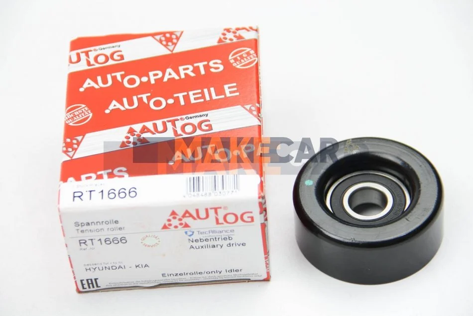 <strong>Ролик натяжний ременя генератора Accent/Elantra/Santa FE 1.5-2.0 CRDi 01-12 AUTLOG RT1666 (фото 1)</strong>