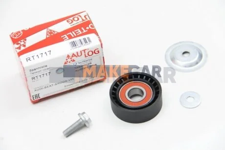 Ролик натяжний VAG 1.4TSI 05- для Seat, Volkswagen, Audi, Skoda AUTLOG RT1717 фото товару