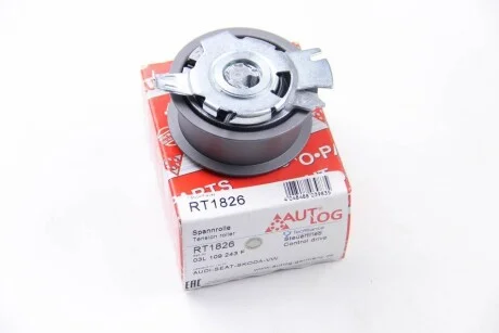 Ролик натяжний ГРМ T5/Crafter/Caddy 2.0TDI 10- для AUTLOG RT1826 фото товару
