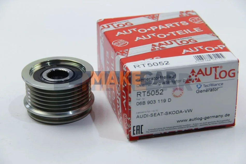 <strong>Шків генератора 1.6/1.8/2.0 00- Passat B5/A4/A6 AUTLOG RT5052 (фото 1)</strong>