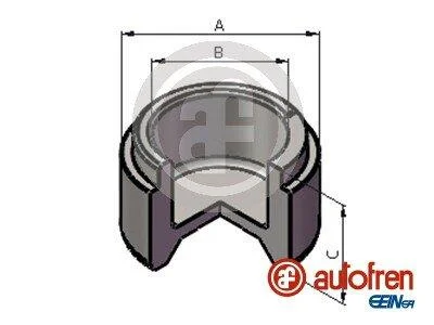 <strong>Поршень циліндра супорта AUTOFREN D025519 (фото 1)</strong>