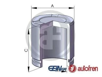 <strong>Поршень супорта X204 08- (44x57mm)(Bosch) AUTOFREN D025643 (фото 1)</strong>