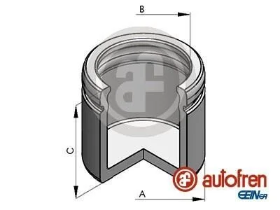 <strong>Поршень супорта пер. Golf VII/Octavia III 12- (57x50,5mm)(ATE) AUTOFREN D025735 (фото 1)</strong>
