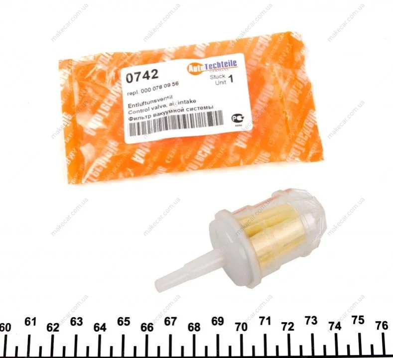 <strong>Фільтр вакуумної системи MB Sprinter/VW LT (клапана управління турбиною) AUTOTECHTEILE 100 0742 (фото 1)</strong>