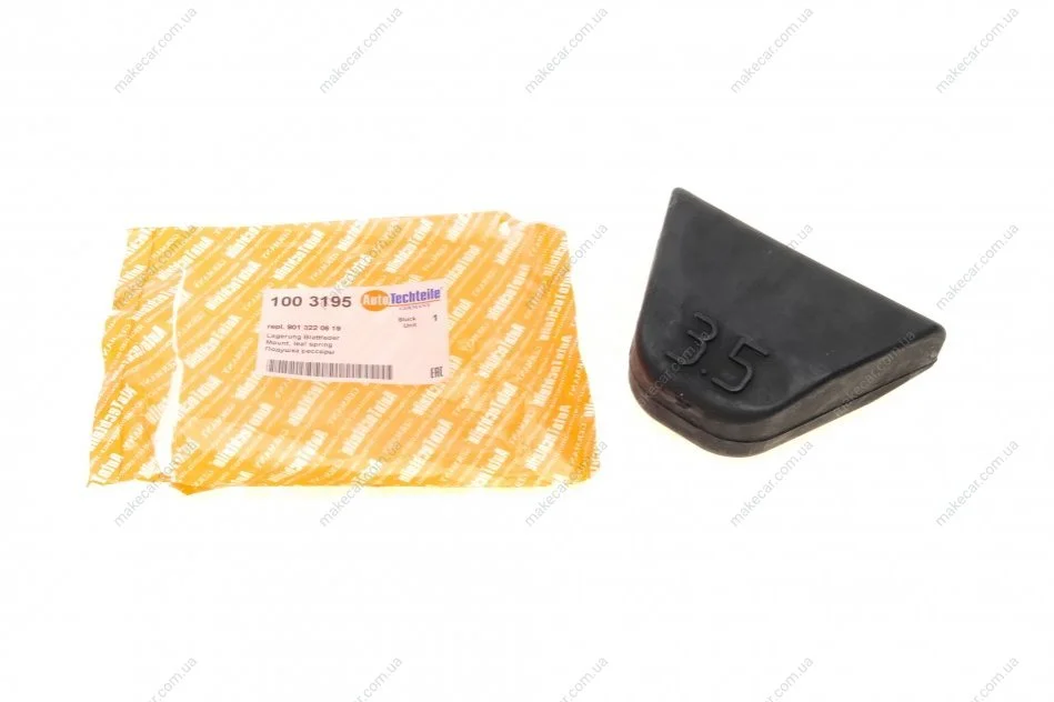 <strong>Подушка ресори (трикутник) MB Sprinter/VW LT 96- (2-ох лист.) AUTOTECHTEILE 100 3195 (фото 1)</strong>