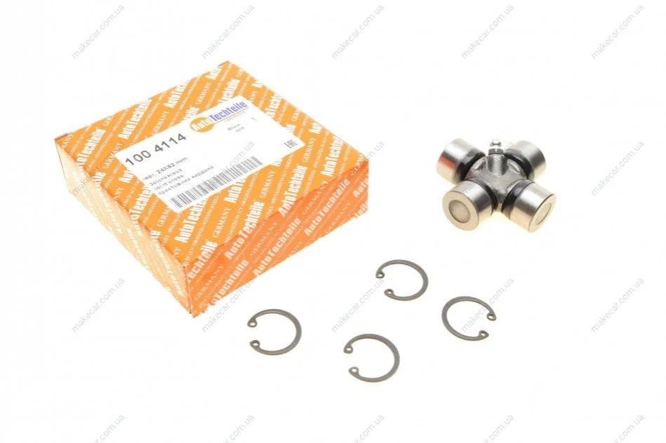 <strong>Хрестовина карданного валу BMW 3/5/7 -95/MB (W123) (24x62) AUTOTECHTEILE 100 4114 (фото 1)</strong>