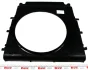 <strong>Дифузор радіатора AUTOTECHTEILE 1005053 (фото 1)</strong>