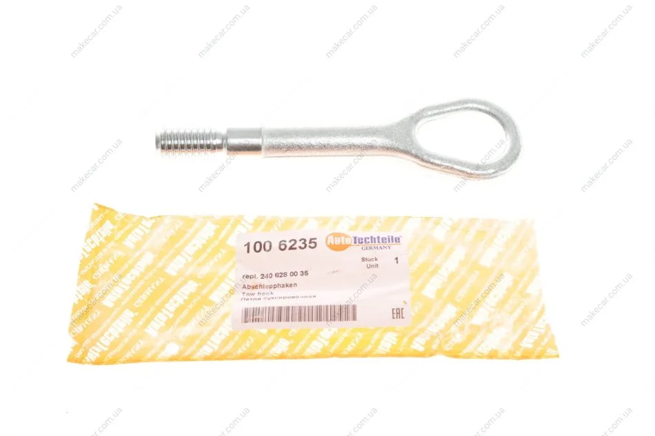 <strong>Буксувальний крюк з різьбою AUTOTECHTEILE 100 6235 (фото 1)</strong>