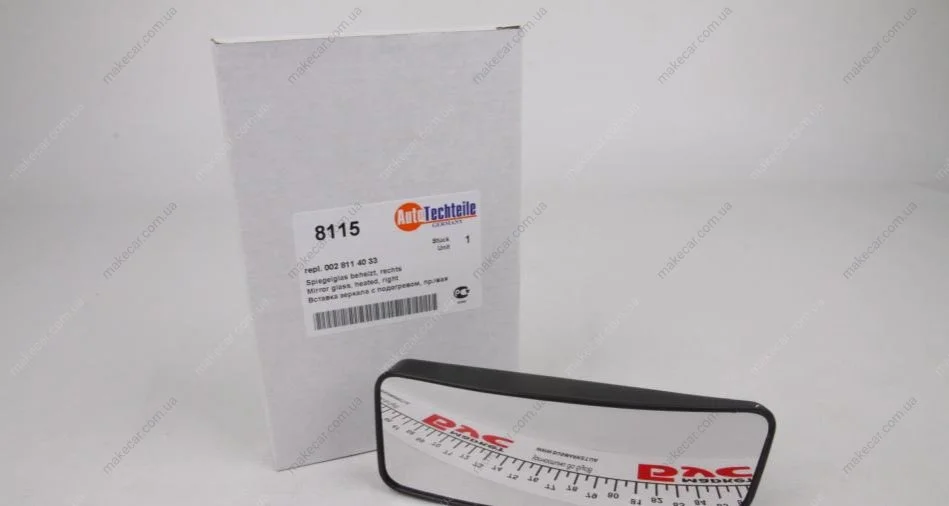 <strong>Вкладиш дзеркала (з підігрівом) MB Sprinter 06- (R) (нижнє) (кругле кріплення) AUTOTECHTEILE 100 8115 (фото 1)</strong>