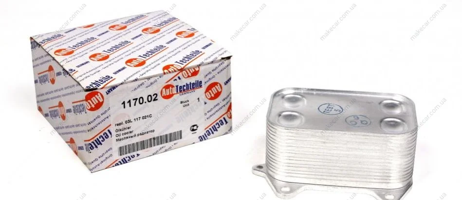 <strong>Радіатор масляний VW Caddy III/Crafter/T5 (теплообмінник) AUTOTECHTEILE 311 7002 (фото 1)</strong>