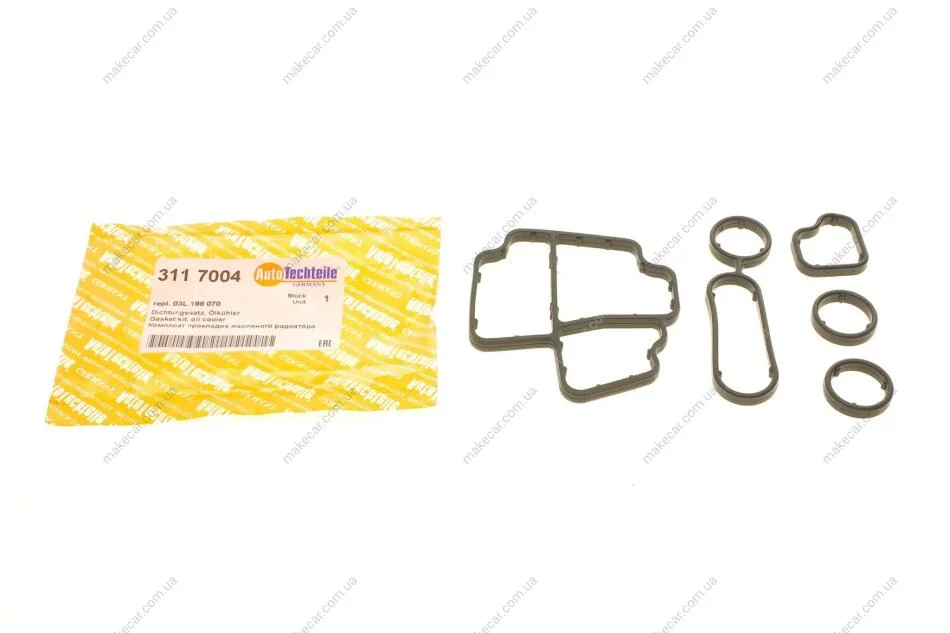 <strong>Прокладка корпуса масляного фільтра и радіатора VW Caddy III/Crafter/T5 1.6TDI/2.0TDI 10- (к-кт) AUTOTECHTEILE 311 7004 (фото 1)</strong>