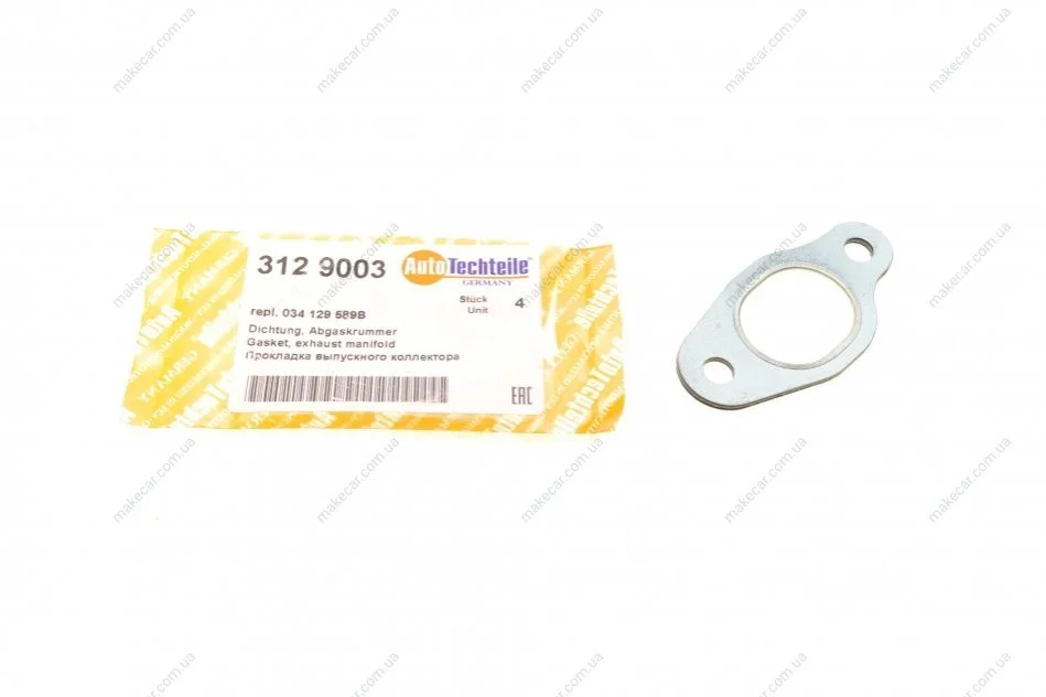 <strong>Прокладка колектора випускного VW LT/T4 2.5TDI AUTOTECHTEILE 312 9003 (фото 1)</strong>