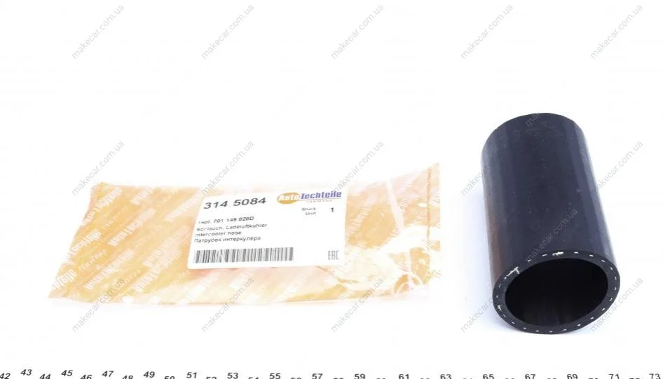 <strong>Патрубок інтеркулера VW T4 2.5TDI 95-03 AUTOTECHTEILE 314 5084 (фото 1)</strong>