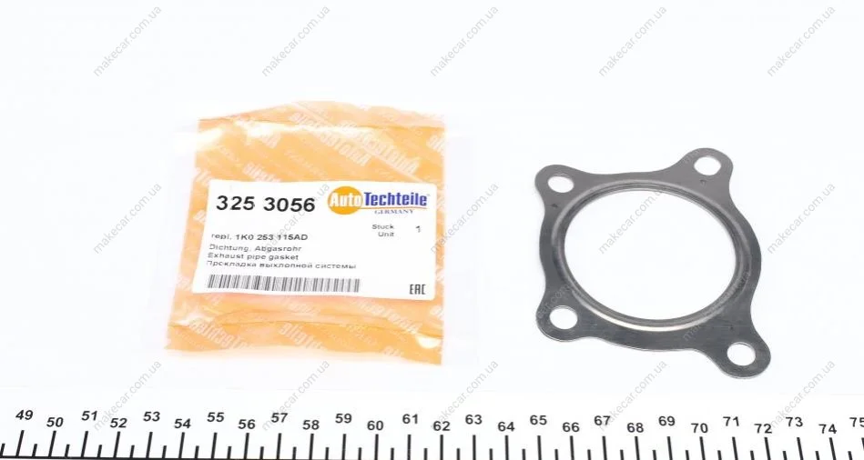 <strong>Прокладка вихлопної труби AUTOTECHTEILE 325 3056 (фото 1)</strong>