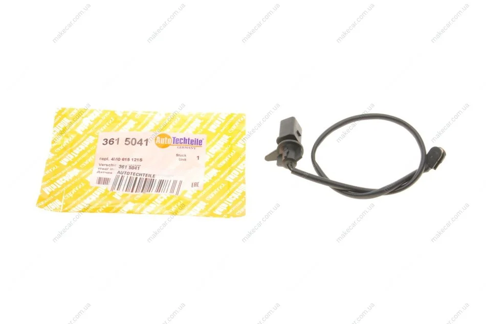 <strong>Датчик гальмівних колодок перед. VW Touareg 17-/Audi A4/A5/A6/A7 15- (397mm) AUTOTECHTEILE 361 5041 (фото 1)</strong>