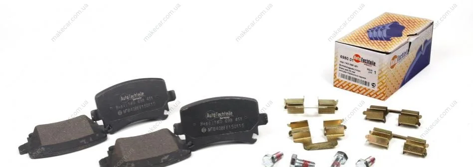 <strong>Колодки гальмівні задні AUTOTECHTEILE 369 8001 (фото 1)</strong>