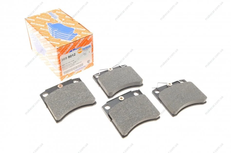 <strong>Колодки тормозные (передние) VW T4 1.9-2.5D 90-95 R15 AUTOTECHTEILE 369 8012 (фото 1)</strong>