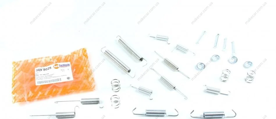 <strong>Комплект пружинок стоянкового гальма VW T4 1.8-2.5TDI 90-03 AUTOTECHTEILE 369 8025 (фото 1)</strong>