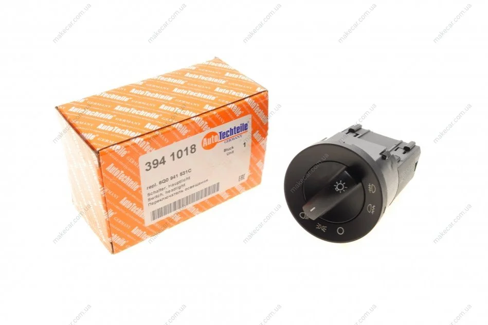 <strong>Перемикач світла фар VW Caddy III/T5 03- AUTOTECHTEILE 394 1018 (фото 1)</strong>