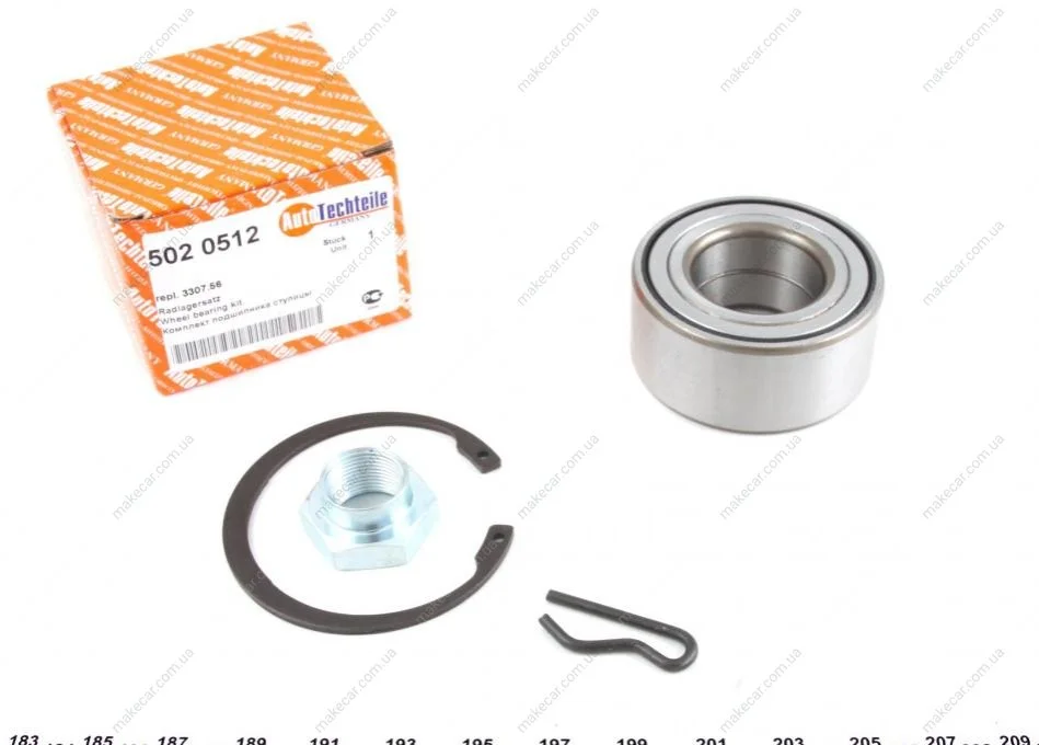 <strong>Подшипник ступицы (передней) Peugeot Partner/Citroen Berlingo 98- (42x82x36) AUTOTECHTEILE 502 0512 (фото 1)</strong>