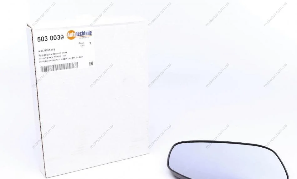<strong>Вставка дзеркала з підігрівом ліва AUTOTECHTEILE 503 0039 (фото 1)</strong>