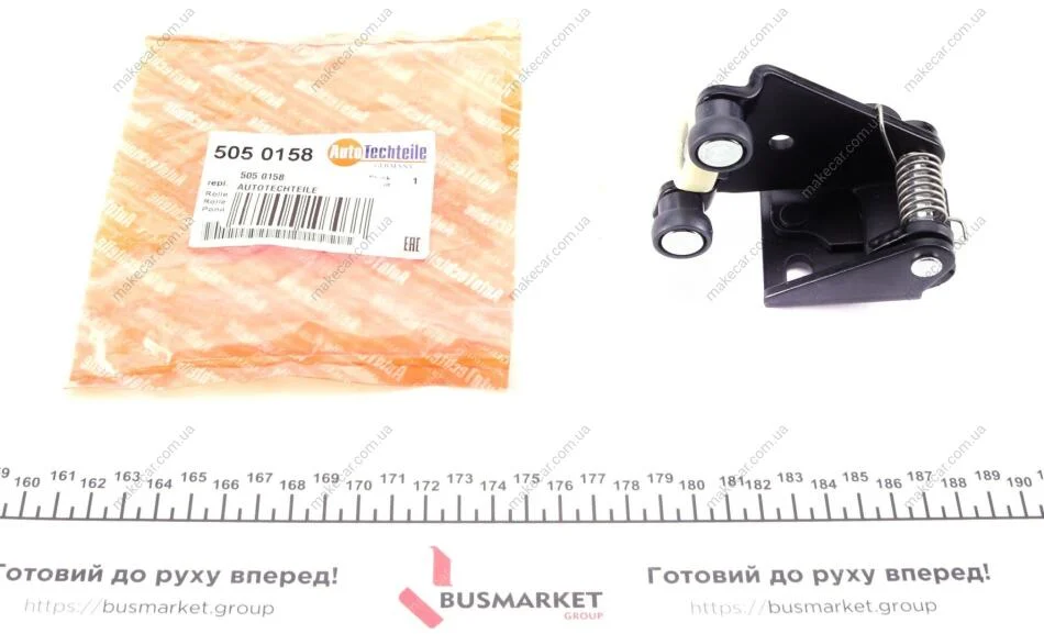 <strong>Ролик дверей (боковий/середній) Citroen Berlingo/Peugeot Partner 96-07 AUTOTECHTEILE 505 0158 (фото 1)</strong>
