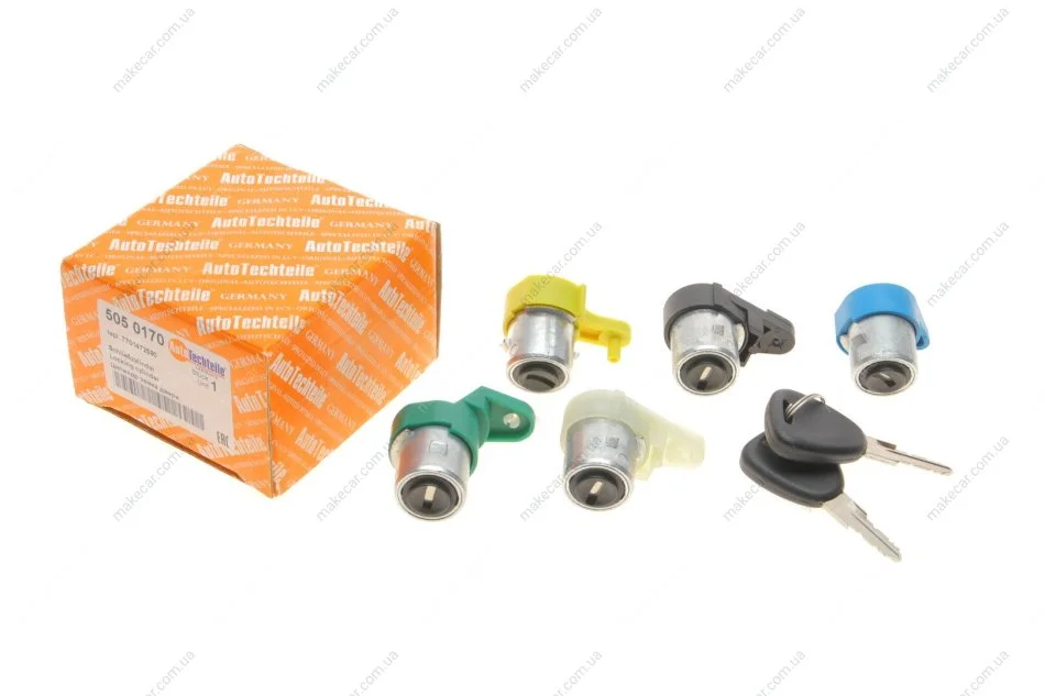 <strong>Серцевина замку Renault Kangoo 97- (к-кт 5шт.) AUTOTECHTEILE 505 0170 (фото 1)</strong>