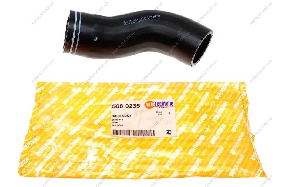 <strong>Патрубок інтеркулера Fiat Doblo 1.6/2.0 D Multijet 10- (R) AUTOTECHTEILE 508 0235 (фото 1)</strong>