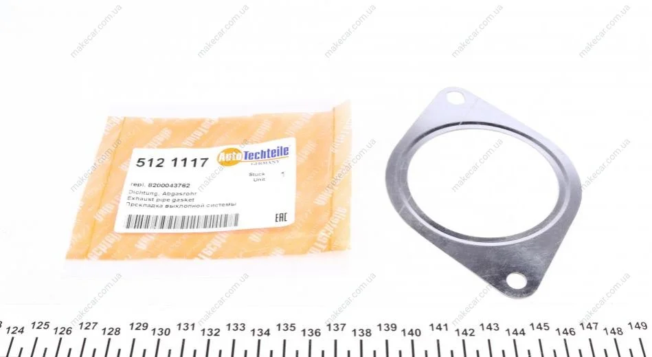 <strong>Прокладка труби вихлопної Opel Movano 10-/ Renault Master 10-/Trafic 14-/Megane 08- AUTOTECHTEILE 512 1117 (фото 1)</strong>