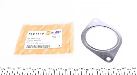 Прокладка труби вихлопної Opel Movano 10-/ Renault Master 10-/Trafic 14-/Megane 08- для Nissan, Renault, Suzuki AUTOTECHTEILE 512 1117 фото товару