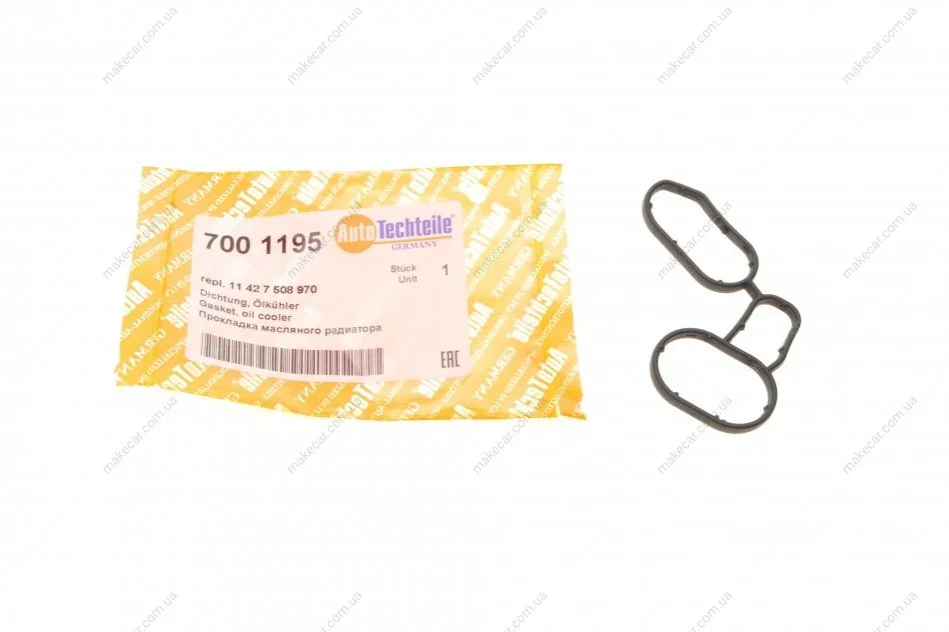 <strong>Прокладка масляного радіатора BMW 1/3/5/X1/X3 1.6-2.0 i 00-15 AUTOTECHTEILE 700 1195 (фото 1)</strong>