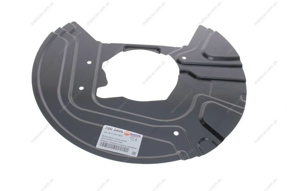 <strong>Захист диску гальмівного, передній, правий, BMW X3 E83 03-11 AUTOTECHTEILE 700 3406 (фото 1)</strong>
