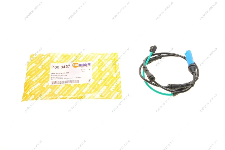 <strong>Датчик зносу гальмівних колодок задній AUTOTECHTEILE 700 3437 (фото 1)</strong>