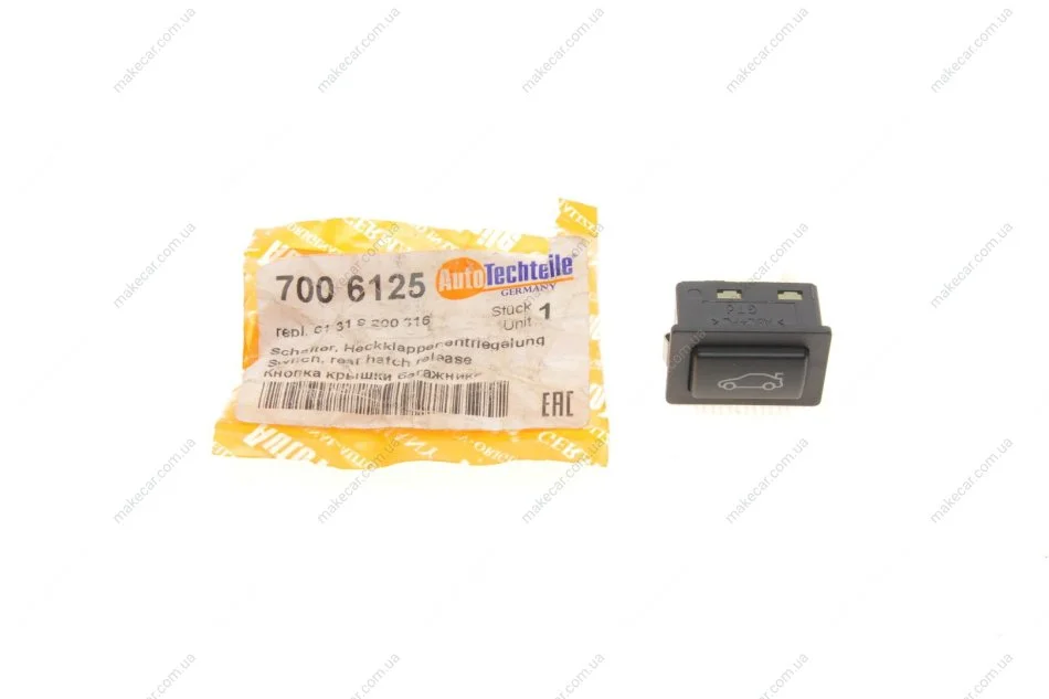 <strong>Кнопка открывания крышки багажника AUTOTECHTEILE 700 6125 (фото 1)</strong>