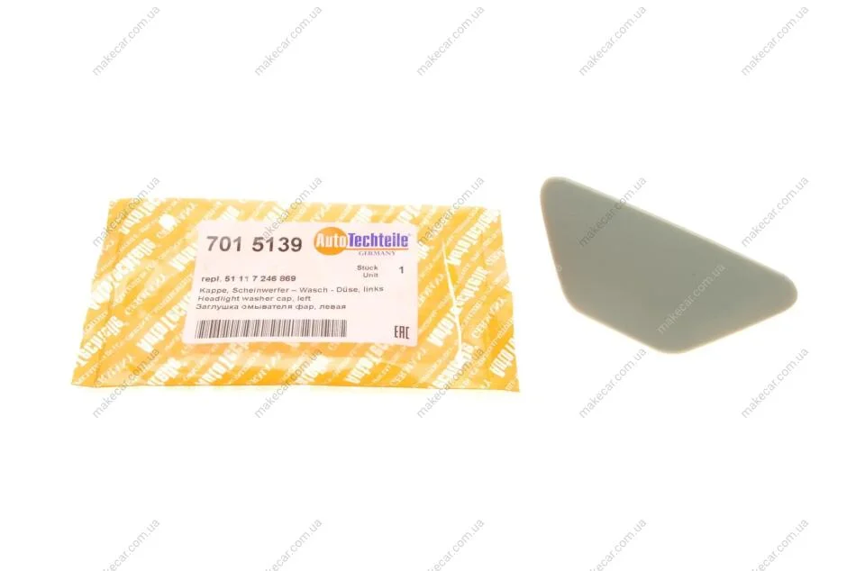 <strong>Заглушка омивача фар, ліва AUTOTECHTEILE 701 5139 (фото 1)</strong>
